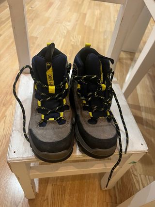 Botas de montaña niño azul y gris