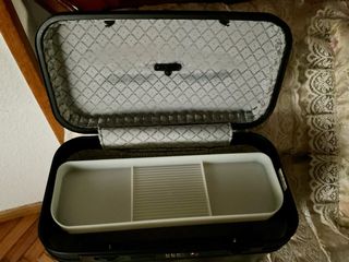 Neceser de viaje negro rígido/nuevo