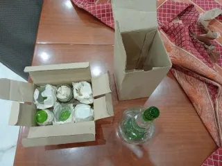 Set bicchieri da liquore verdi