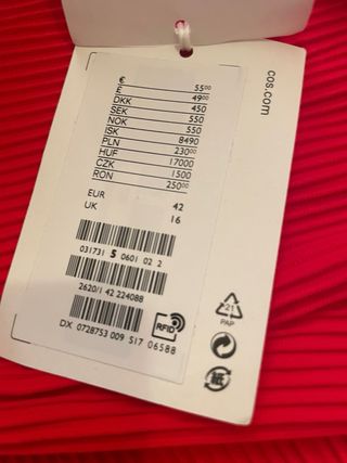 Costume da bagno COS rosso Tg 48