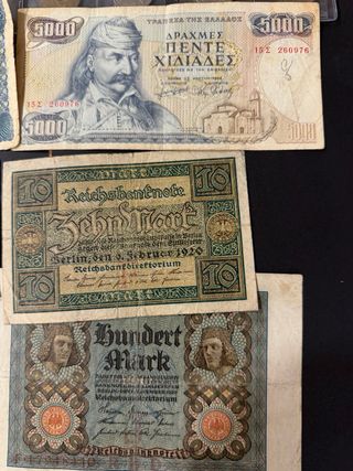Colección monedas y billetes antiguos