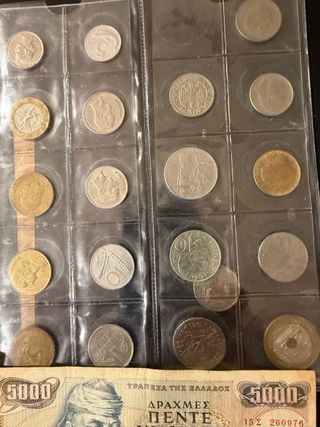 Colección monedas y billetes antiguos