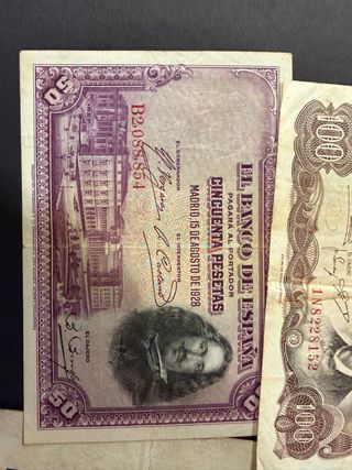 Colección monedas y billetes antiguos