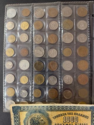 Colección monedas y billetes antiguos