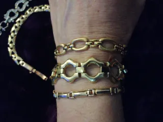 Pulseras Vintage dorado Plata