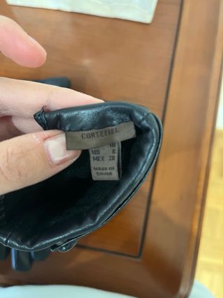 Guantes Cortefiel Negro Acolchados