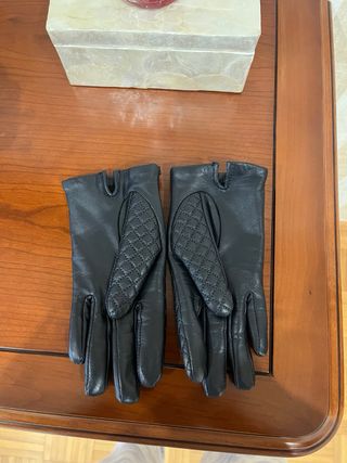 Guantes Cortefiel Negro Acolchados