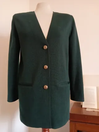 Luisa Spagnoli Cardigan Blazer Verde invernale