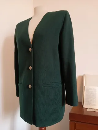 Luisa Spagnoli Cardigan Blazer Verde invernale