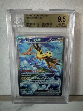 Zapdos EX SIR 202/165 Carta Pokémon 151