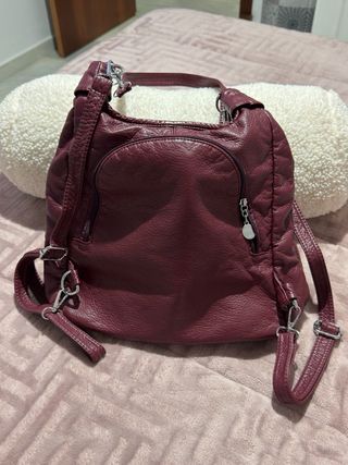 Bolso mochila burdeos