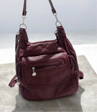 Bolso mochila burdeos