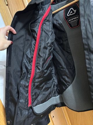 Chaqueta Moto Mujer Acerbis Negra