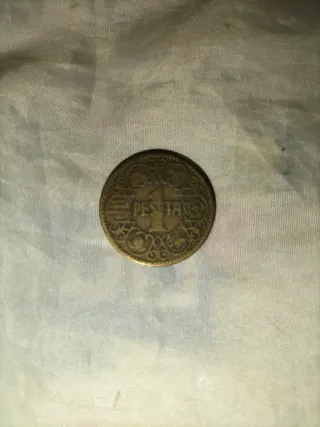 Moneda 1 Peseta 1944 Rara