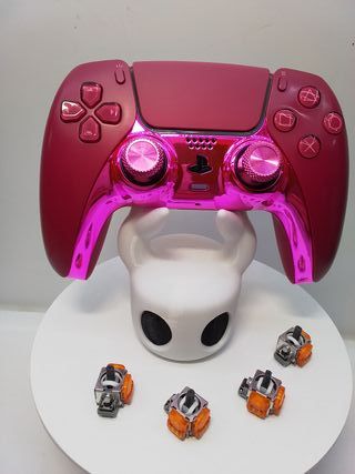 Mando DualSense PS5 Rosa Metálico + TMR Joysticks