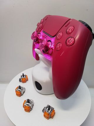Mando DualSense PS5 Rosa Metálico + TMR Joysticks