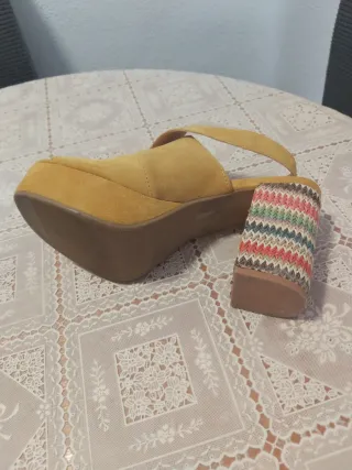 Zapatos tacón Green Coast amarillo talla 39