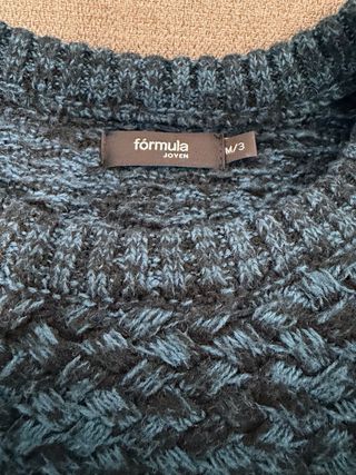 Jersey lana Fórmula Joven azul/negro Talla M