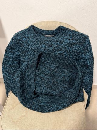 Jersey lana Fórmula Joven azul/negro Talla M