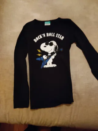 Camiseta manga larga Snoopy Benetton