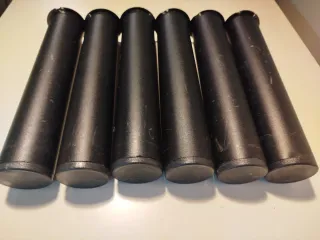 6 Patas Base Somier Metálicas Negras