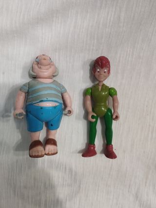 Figuras Peter Pan y Smee articuladas marca famosa