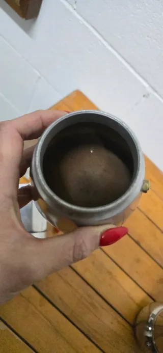 Caffettiera 12 tazze rossa e argento