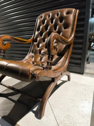 Silla Victoriana Siglo XIX Capitoné