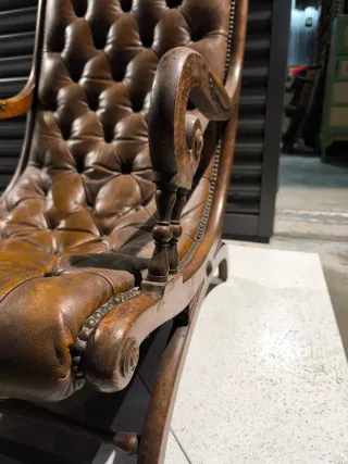 Silla Victoriana Siglo XIX Capitoné