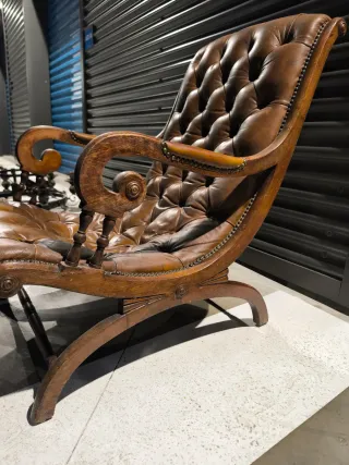 Silla Victoriana Siglo XIX Capitoné