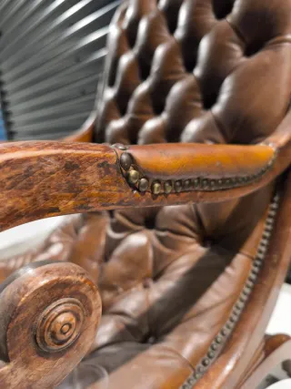 Silla Victoriana Siglo XIX Capitoné