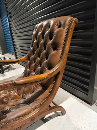 Silla Victoriana Siglo XIX Capitoné