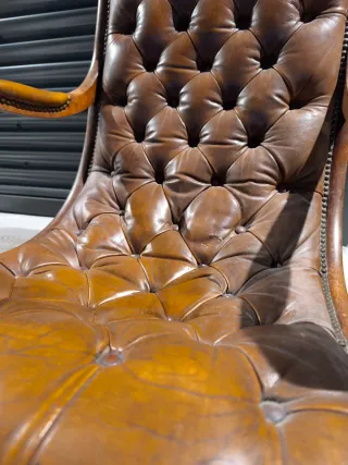 Silla Victoriana Siglo XIX Capitoné