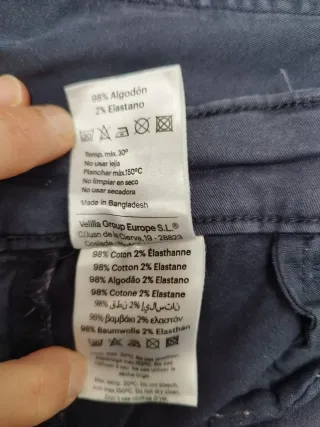 Pantalón Chino Marino T44 Velilla