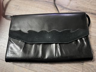 Bolso de hombro vintage negro