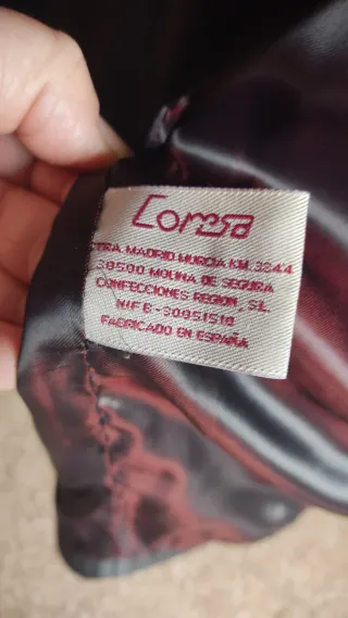 Chaqueta Piel Vobina Coresa Larga Negra