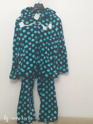 Pijama Coralina Niña Gato Corazón