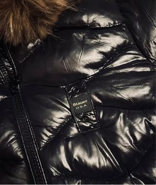 Giubbotto Blauer nero con cappuccio