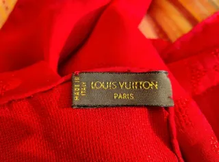 Foulard Louis Vuitton Rosso Monogram