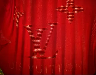 Foulard Louis Vuitton Rosso Monogram