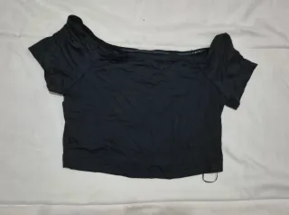 Top camiseta mujer negro