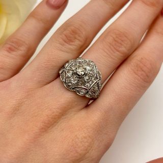 Anillo de oro 18kt con diamantes