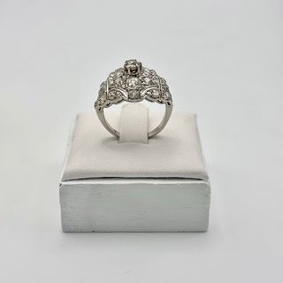 Anillo de oro 18kt con diamantes