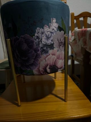 Puf Pepco con estampado floral