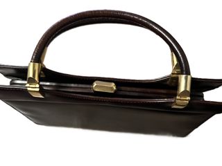 Bolso de mano vintage marrón