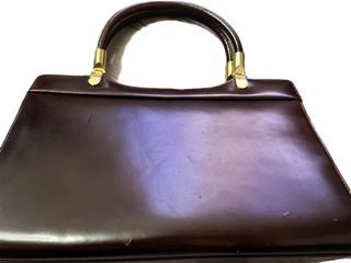 Bolso de mano vintage marrón