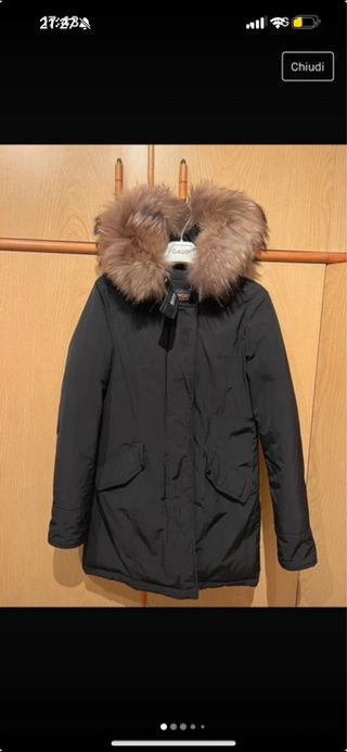 Giacca Woolrich donna nera taglia XS