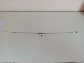 Pulsera tobillera plata