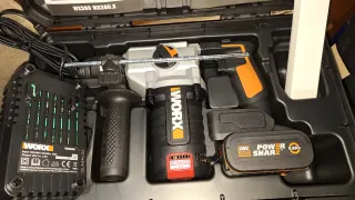 Martillo Percutor Worx WX380 20V 4Ah SDS Plus