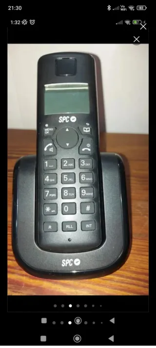 Teléfono Inalámbrico SPC Negro/Rojo